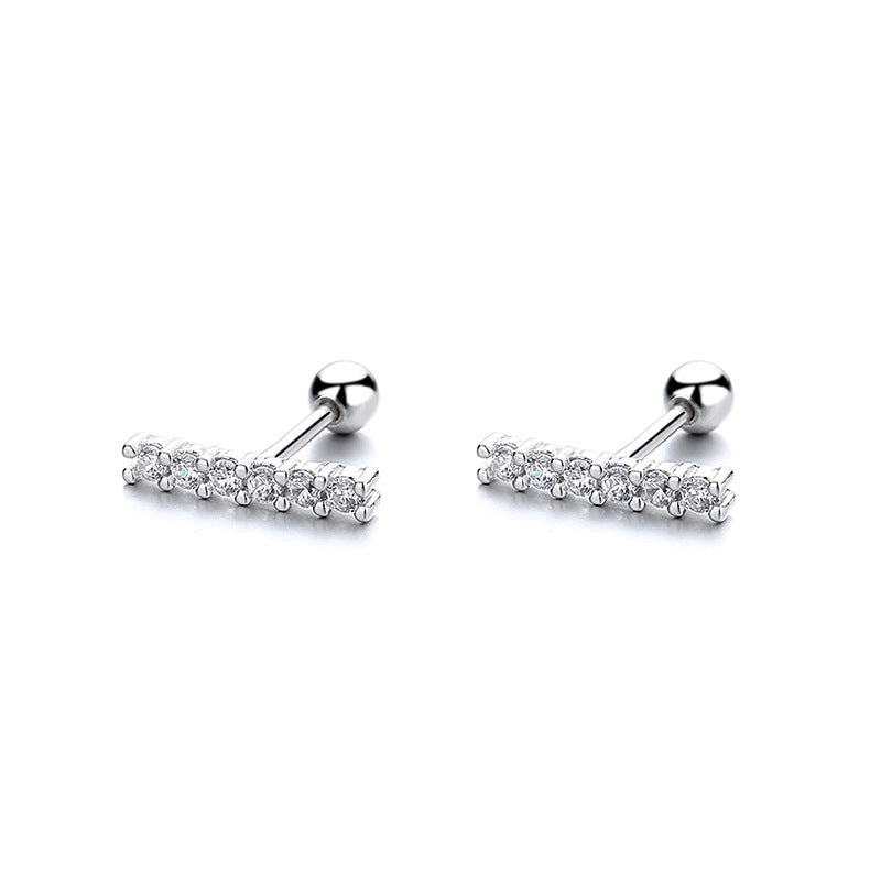 925 Sterling Silver Screwed Earrings