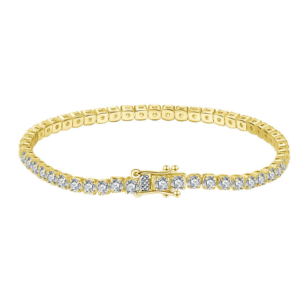 925 Sterling Silver 2mm 3mm Tennis Bracelet