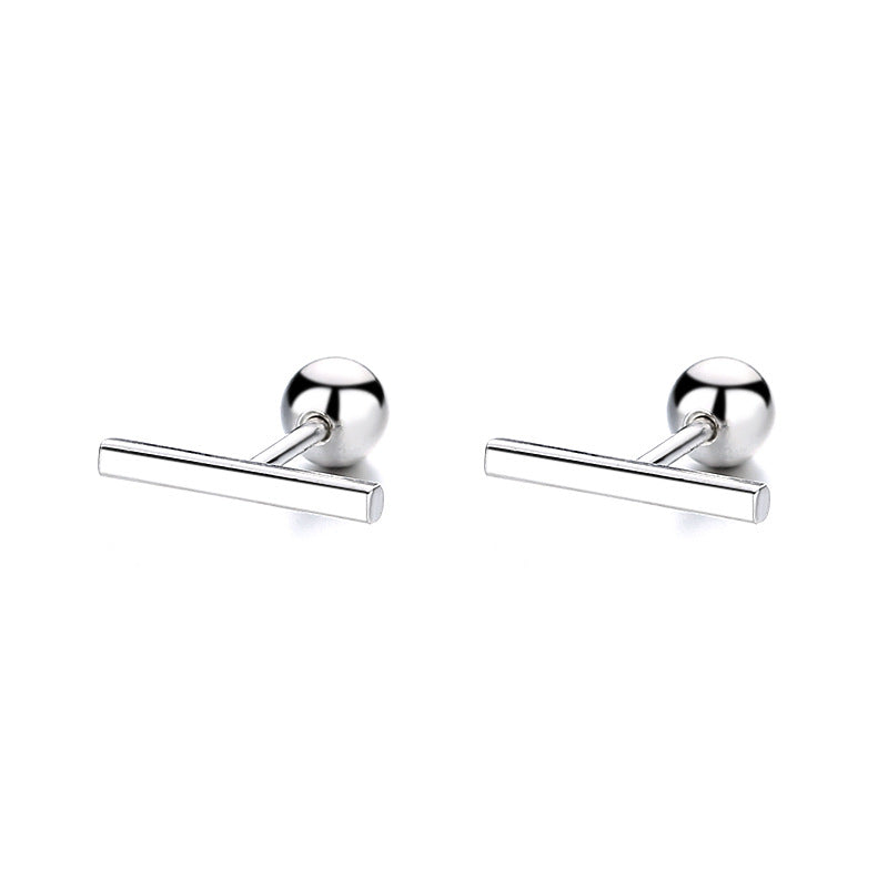 925 Sterling Silver Screw Back Stud Earrings