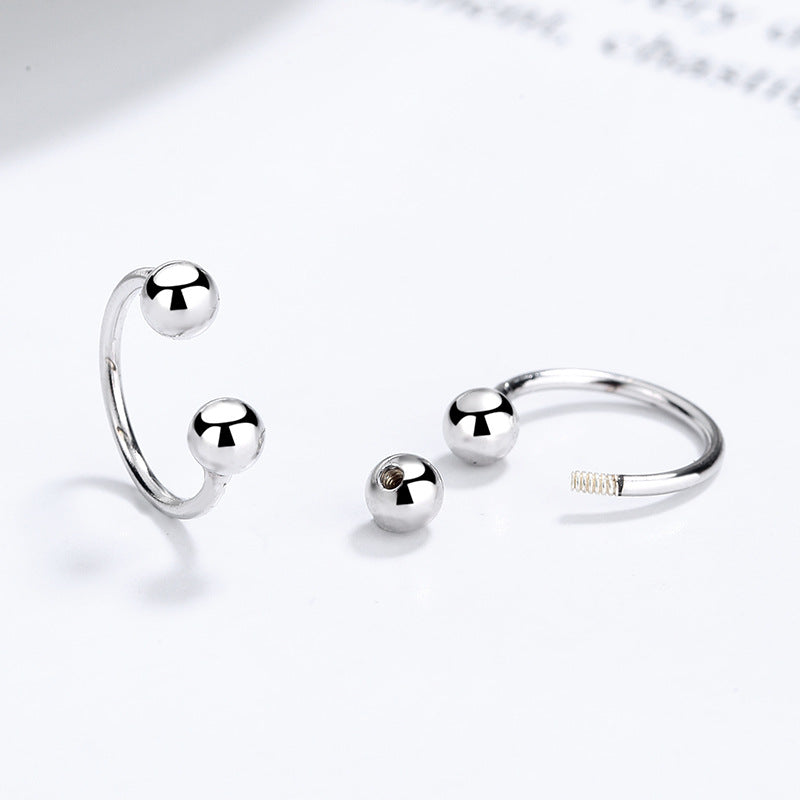 925 Sterling Silver Screw Back Earrings