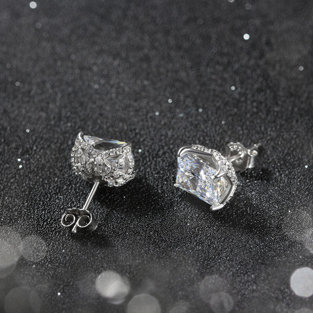 925 Sterling Silver Zircon Earrings