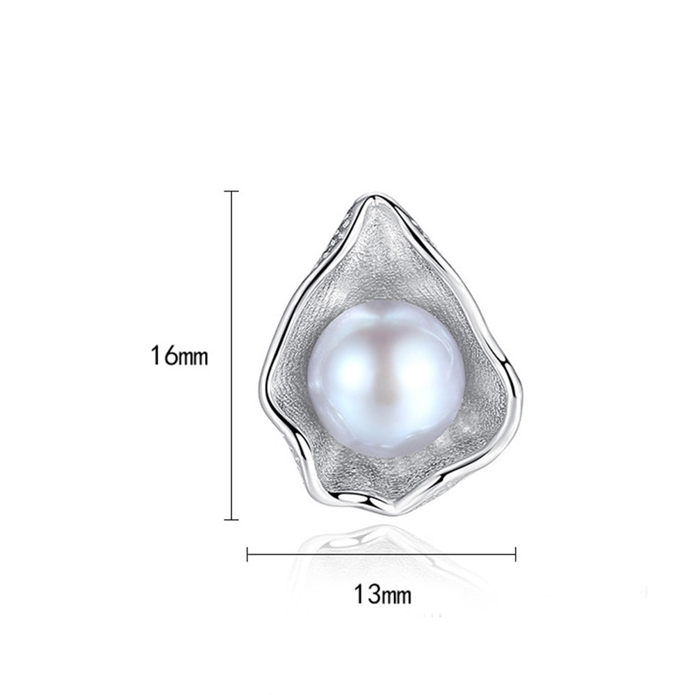 925 Sterling Silver Natural Pearl Drop Earrings Fashion Jewelry Gift for Women Girls