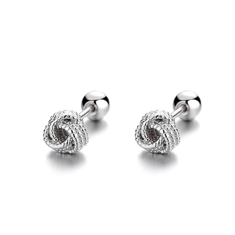 925 Sterling Silver Screw Back Stud Earrings