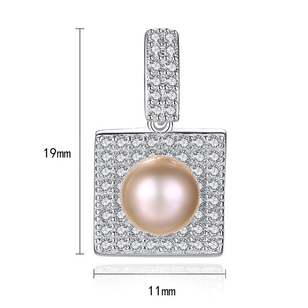925 Sterling Silver Natural Pearl Drop Earrings Fashion Jewelry Gift for Women Girls