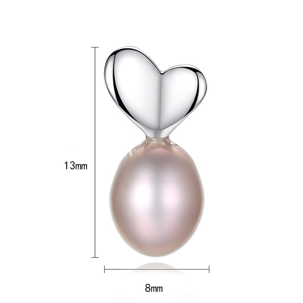 925 Sterling Silver Natural Pearl Drop Earrings Fashion Jewelry Gift for Women Girls