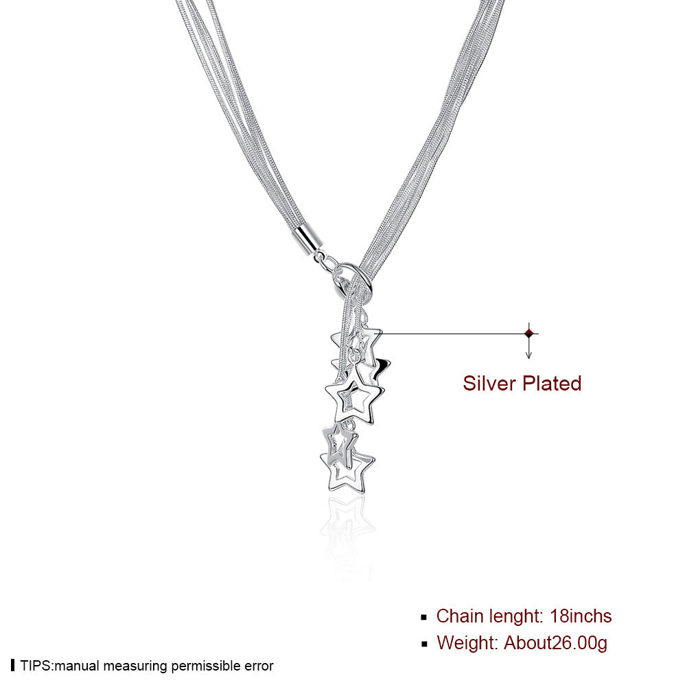 Brass With Plated Fashion Jewelry Necklace