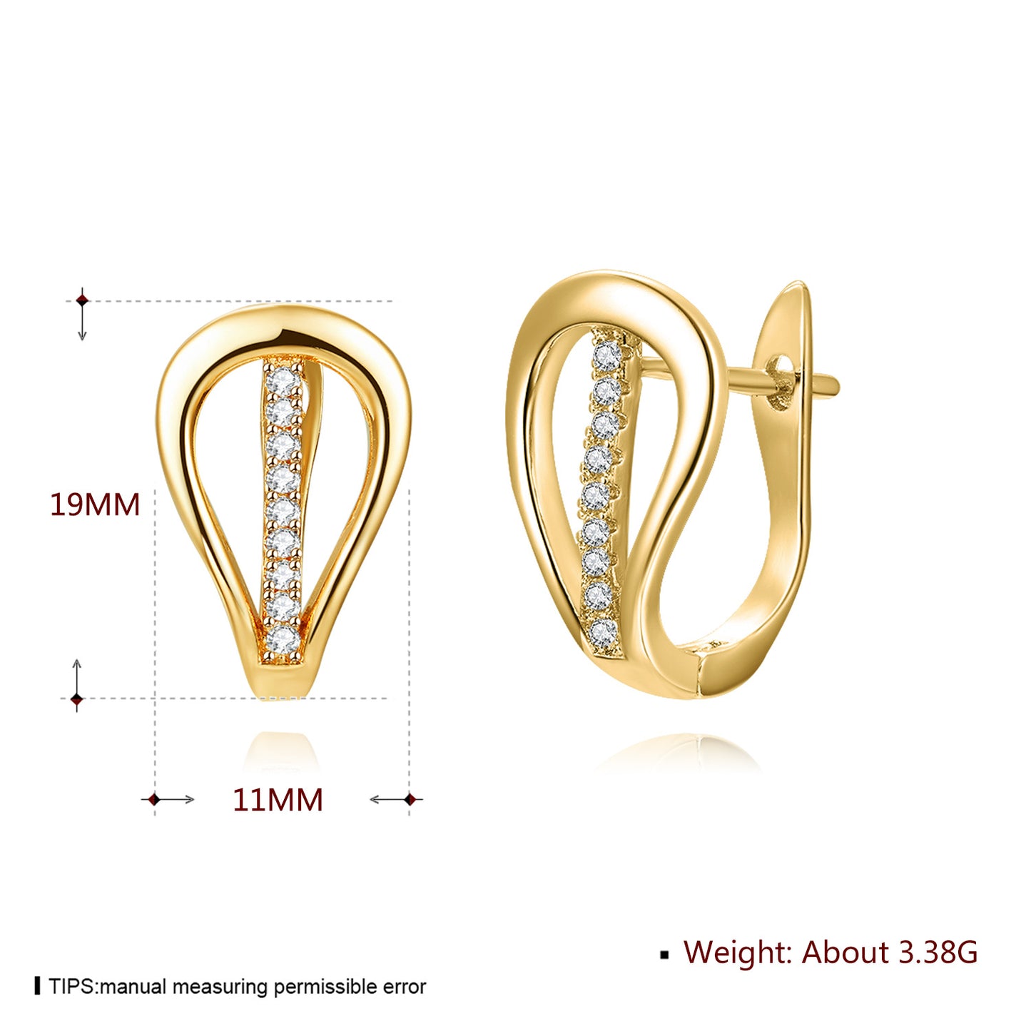 Brass With Plated Fashion Jewelry Earrings