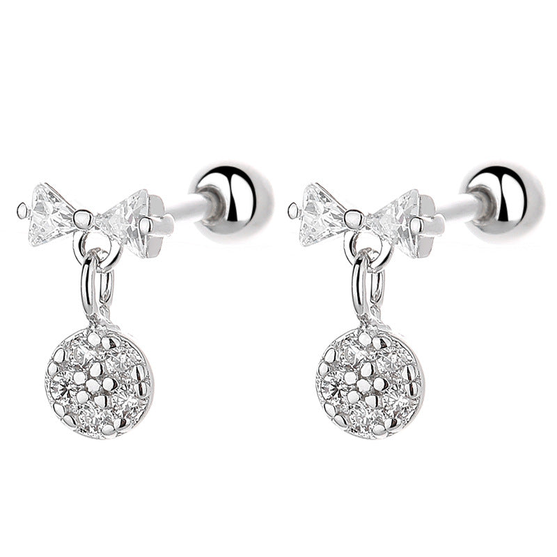 925 Sterling Silver Knot Screwed Earrings