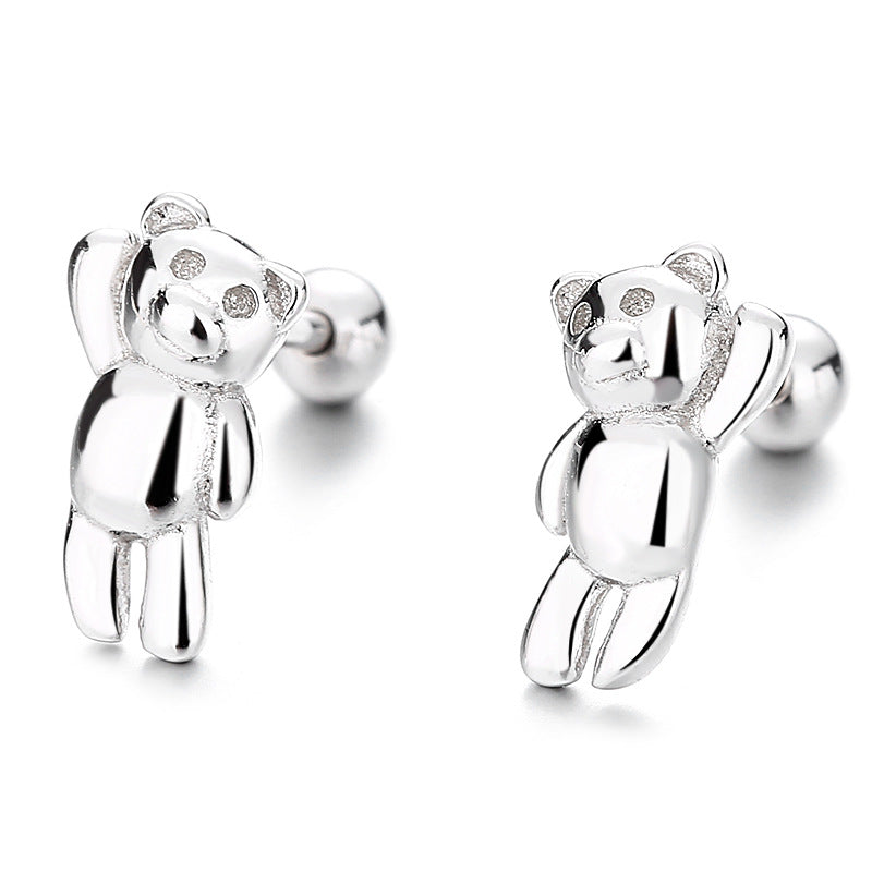 925 Sterling Silver Screw Back Stud Earrings