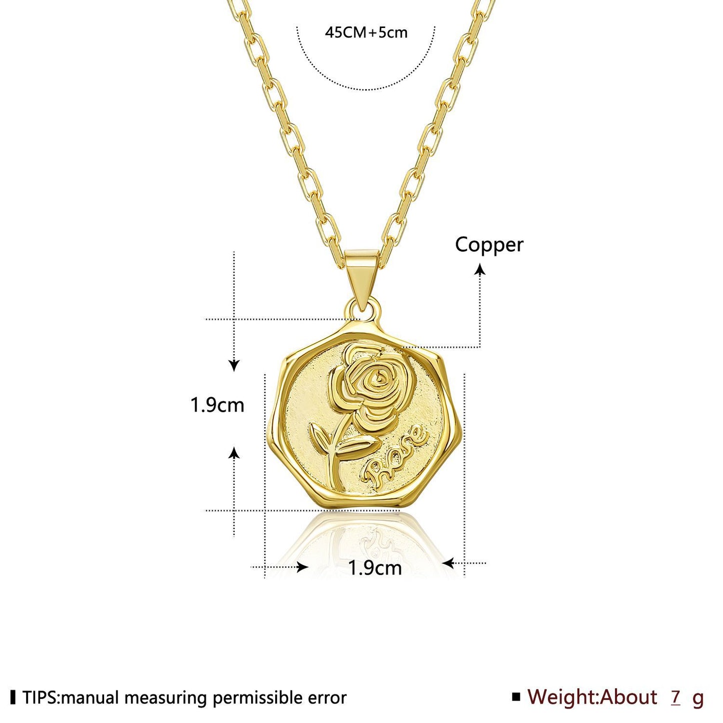 Brass With Plated Fashion Jewelry Necklace