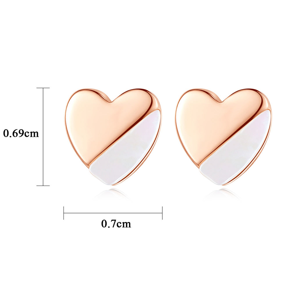925 Sterling Silver Heart Earrings Fashion Jewelry Gift for Women Girls