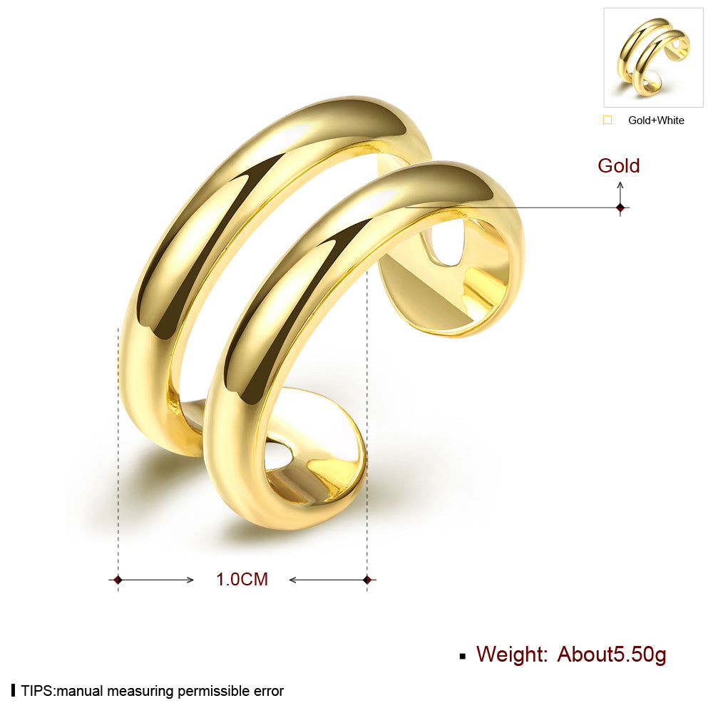 Copper With Plated Fashion Ring