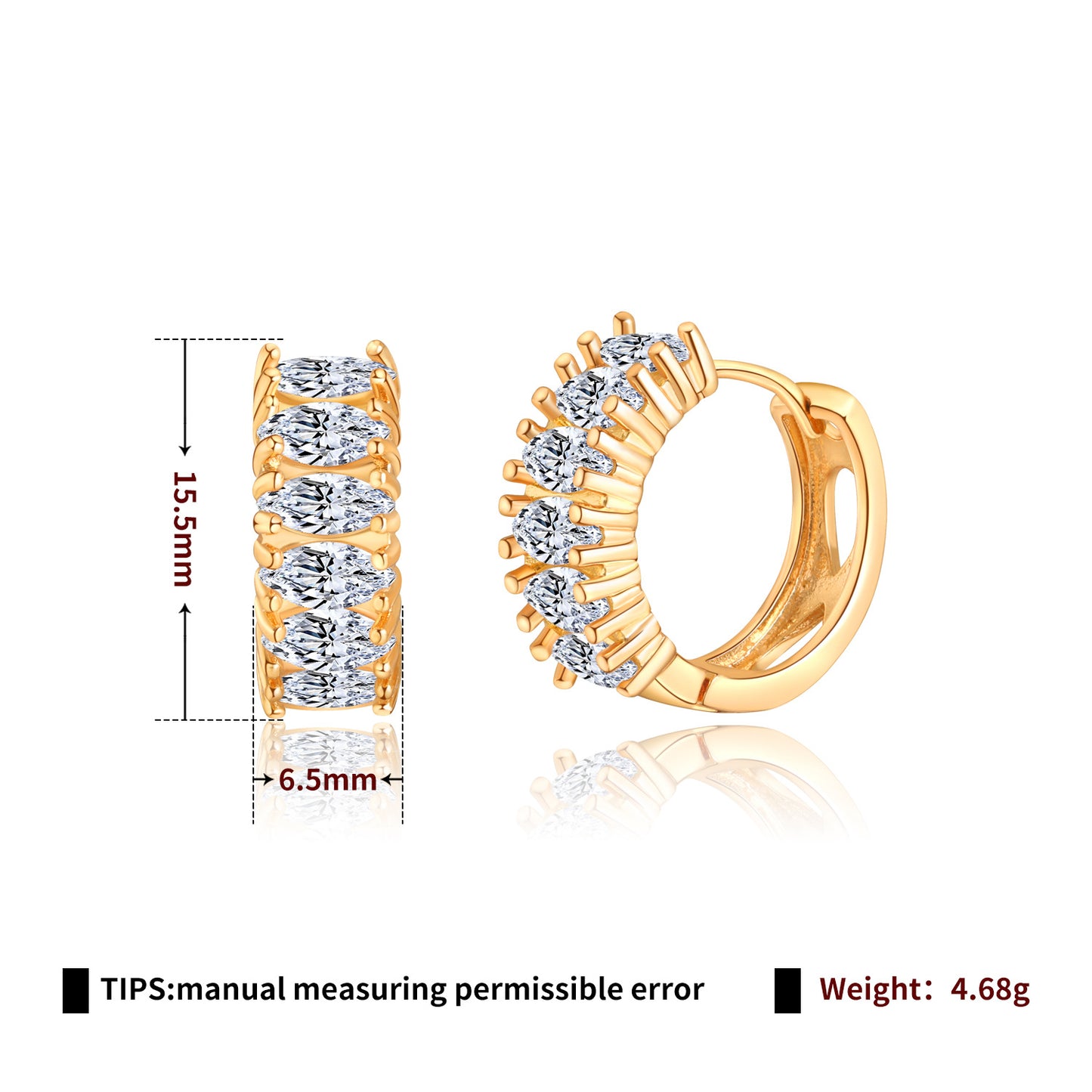 Brass With Plated Fashion Jewelry Earrings