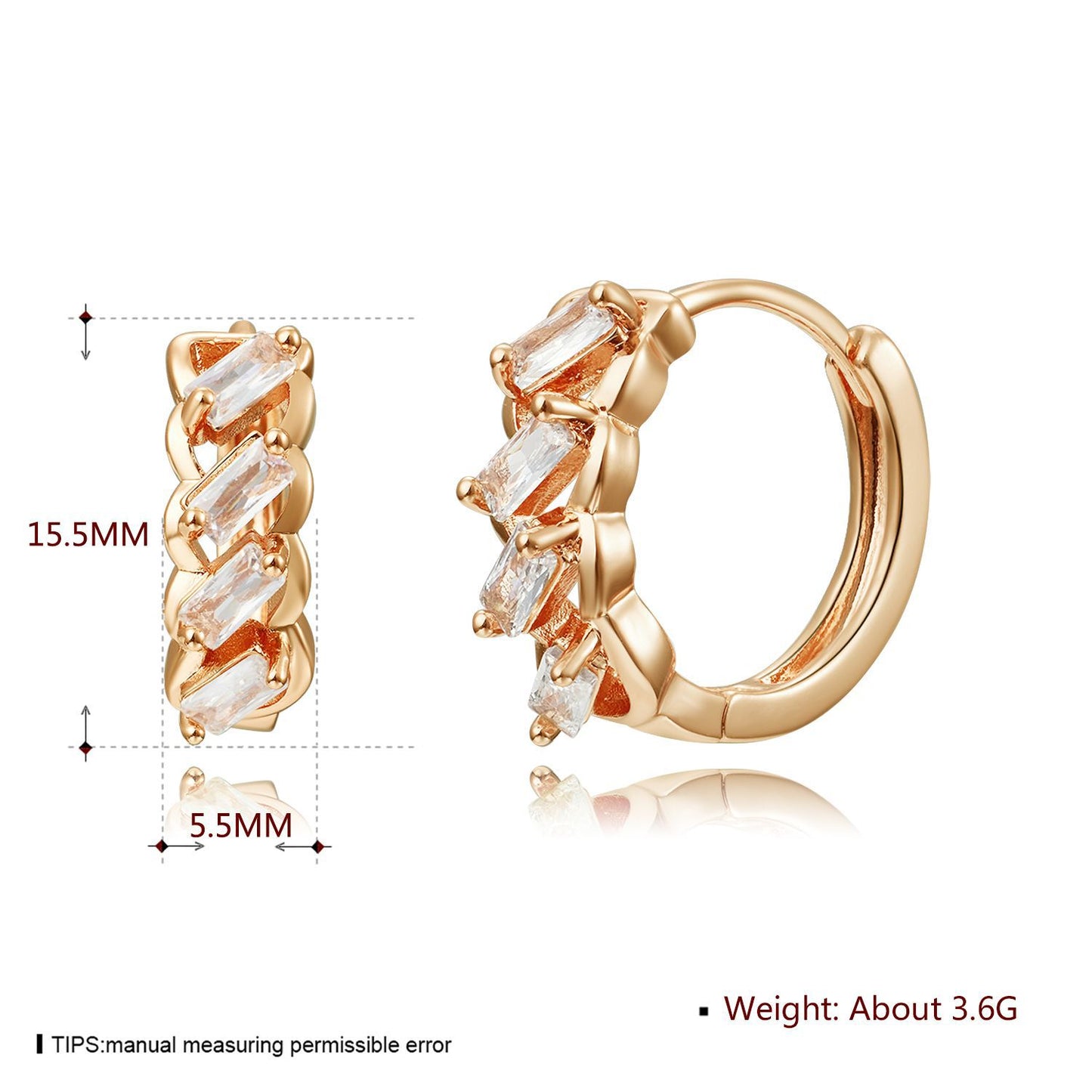 Brass With Plated Fashion Jewelry Earrings