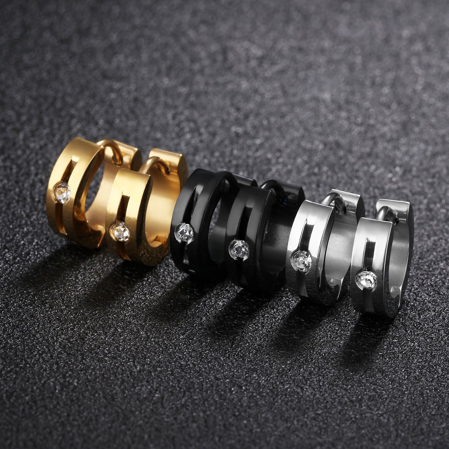 Stainless Steel Jewelry Hoop Fashion Earrings