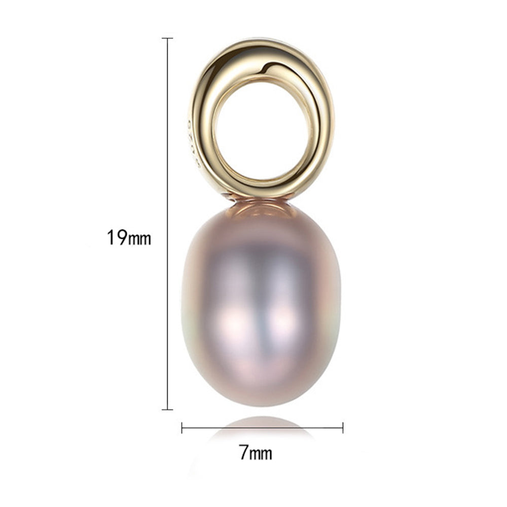 925 Sterling Silver Natural Pearl Drop Earrings Fashion Jewelry Gift for Women Girls