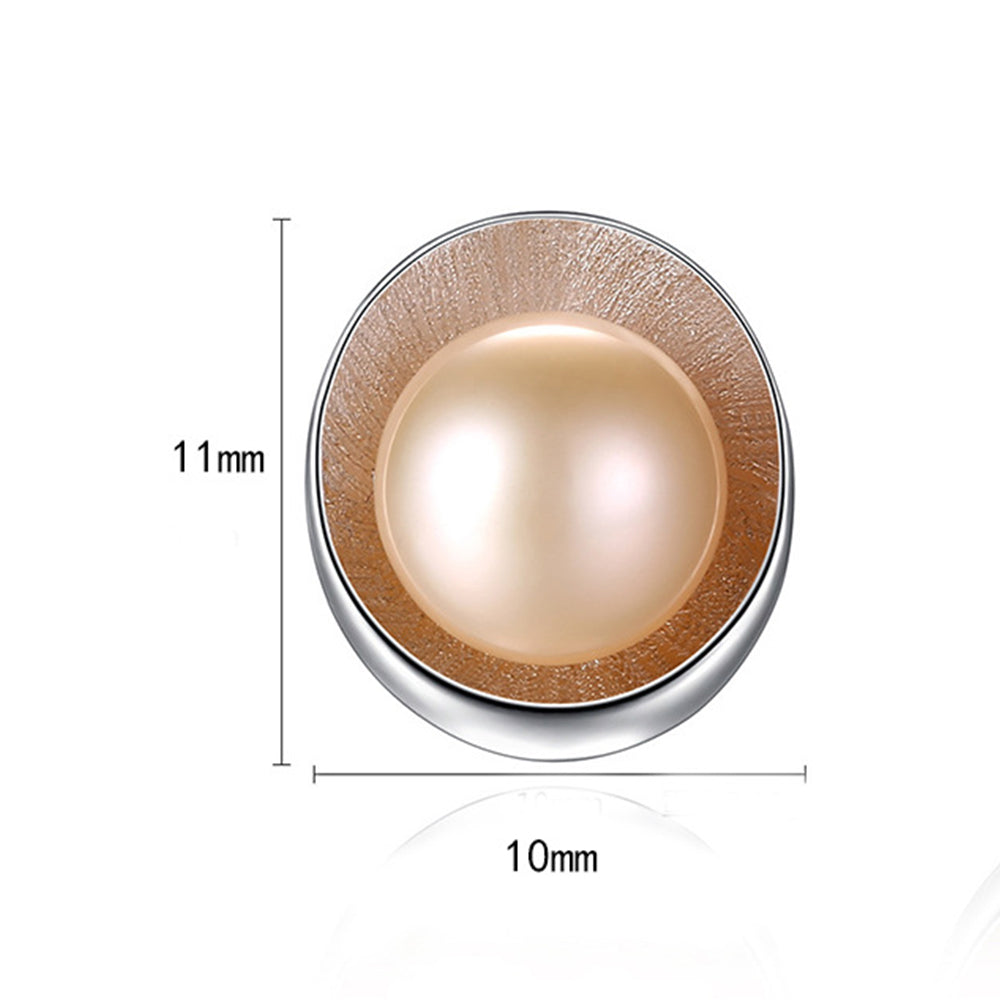 925 Sterling Silver Natural Pearl Drop Earrings Fashion Jewelry Gift for Women Girls
