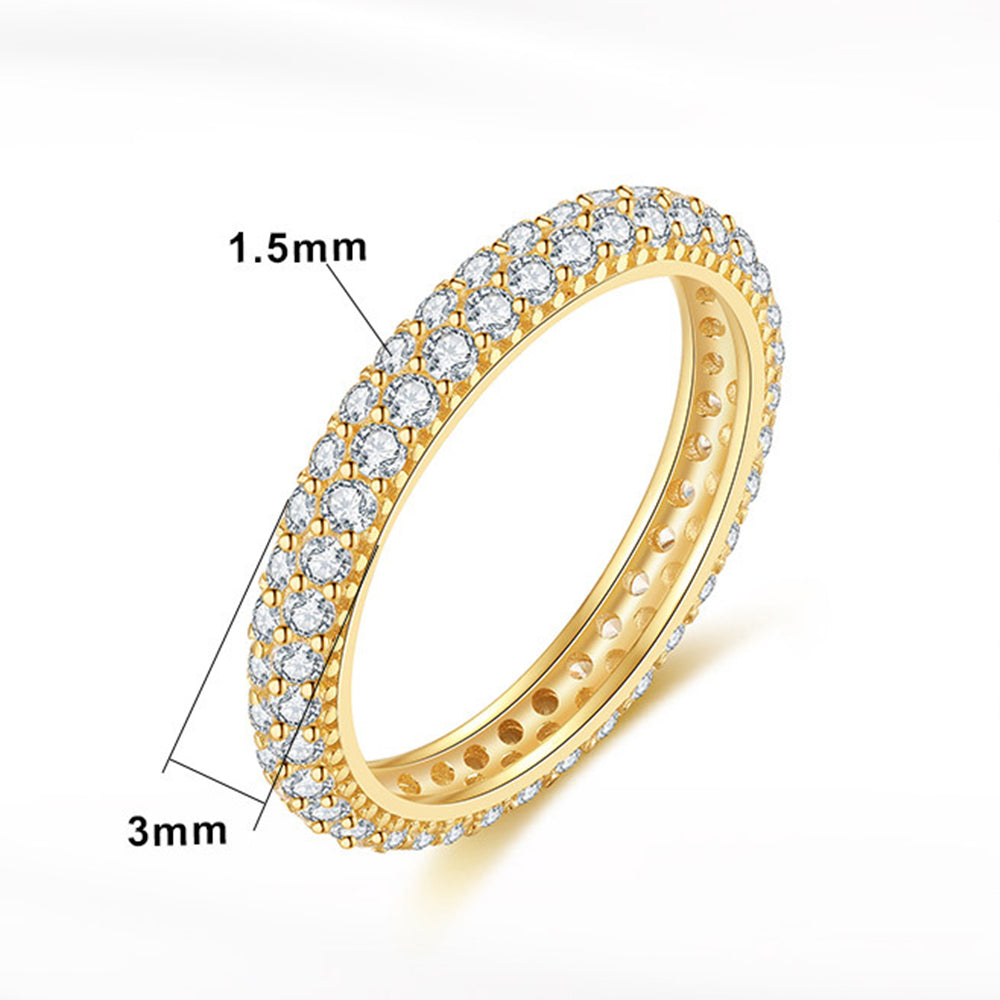925 Sterling Silver Tennis Ring