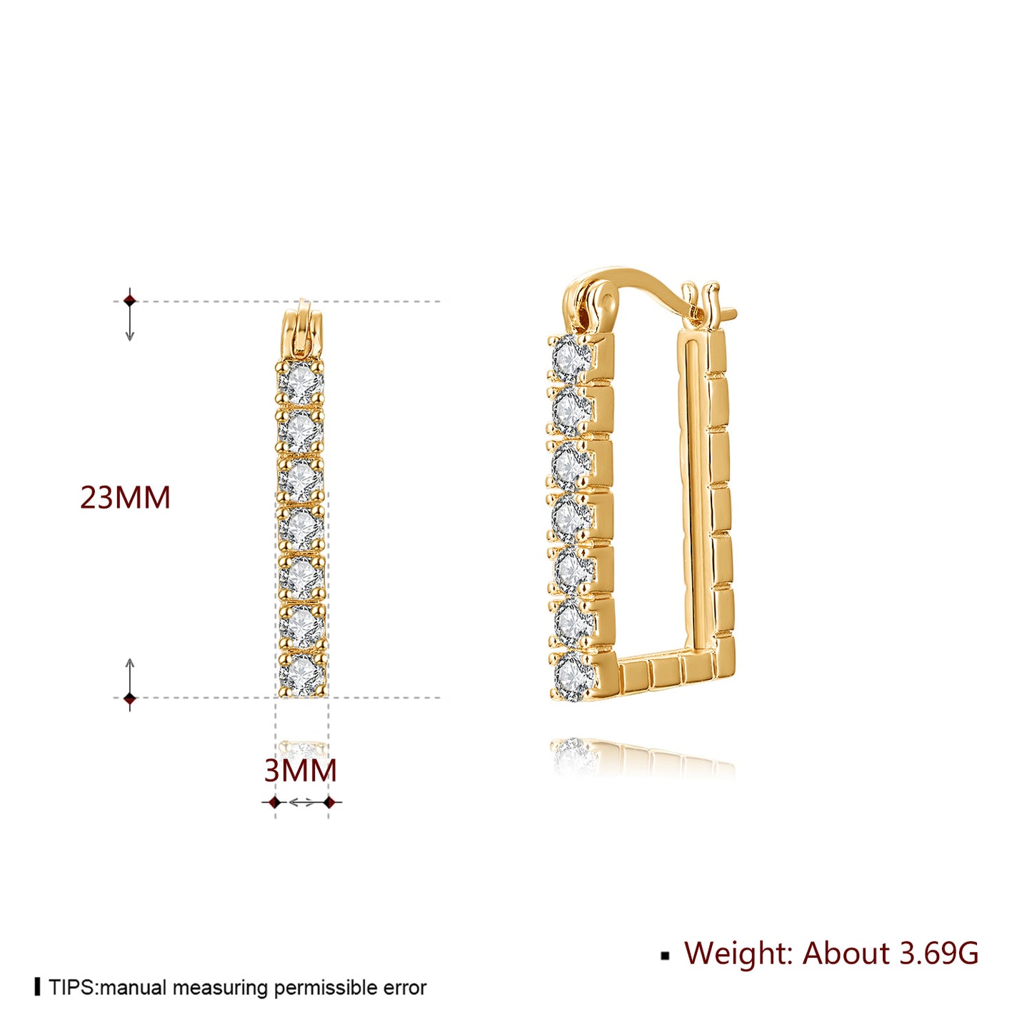 Brass With Plated Fashion Jewelry Earrings