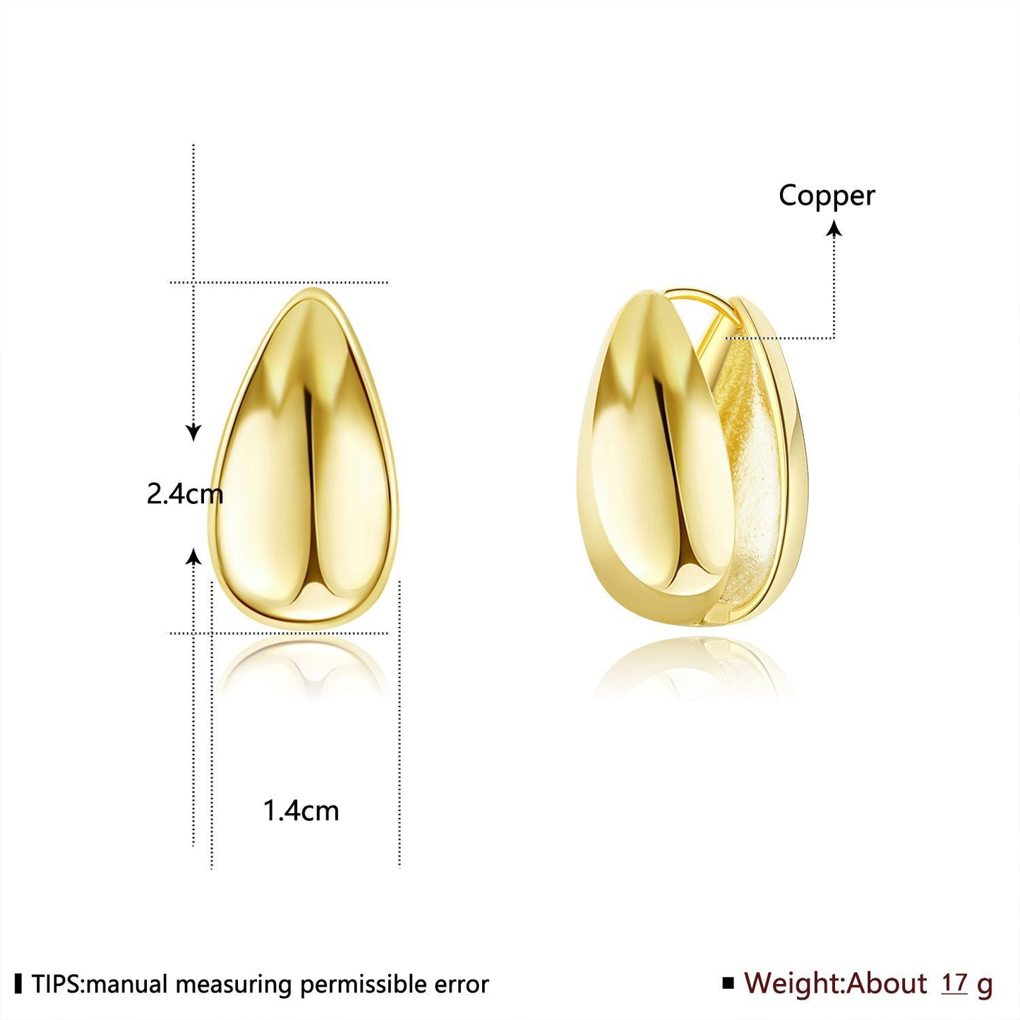 Brass With Plated Fashion Jewelry Earrings