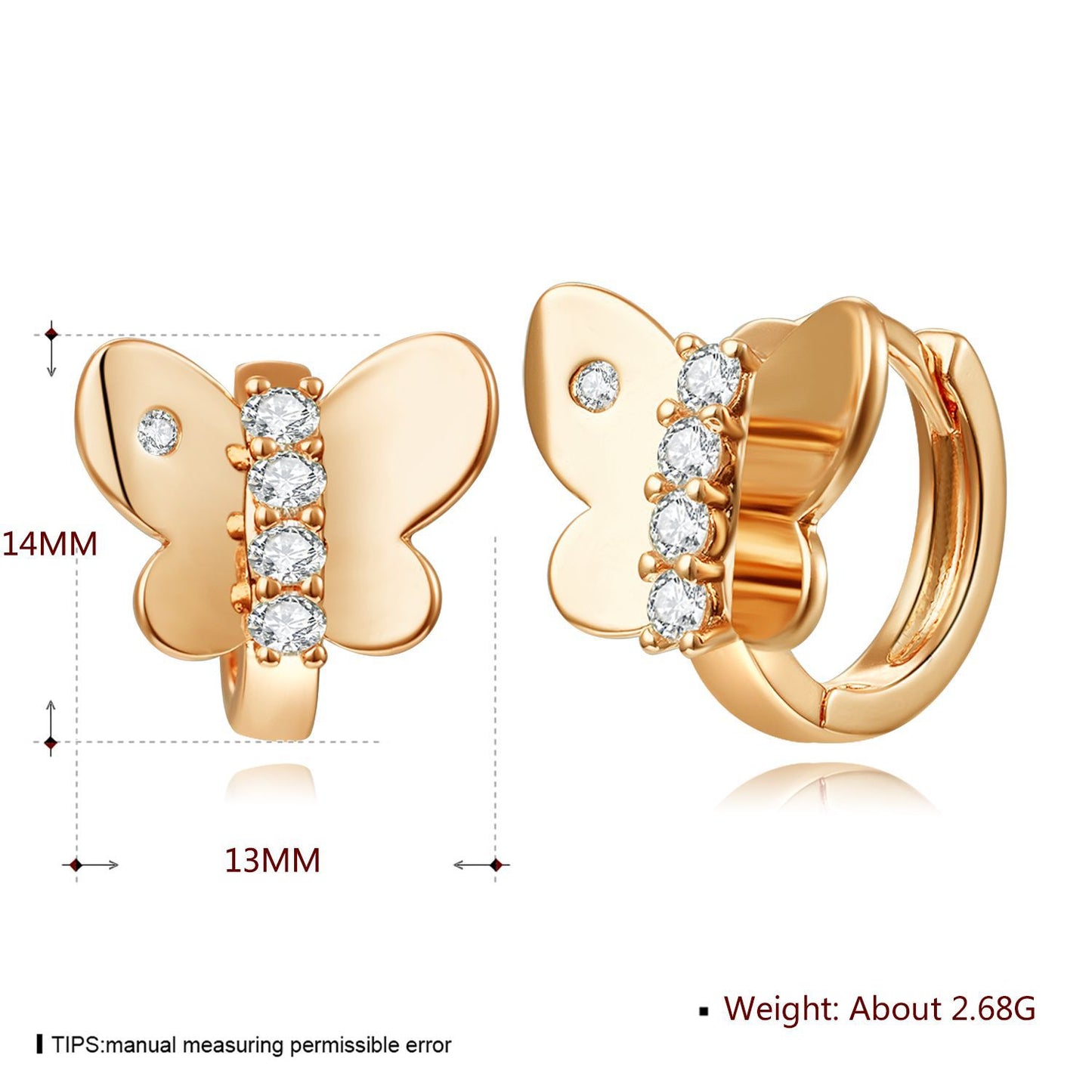 Brass With Plated Fashion Jewelry Earrings