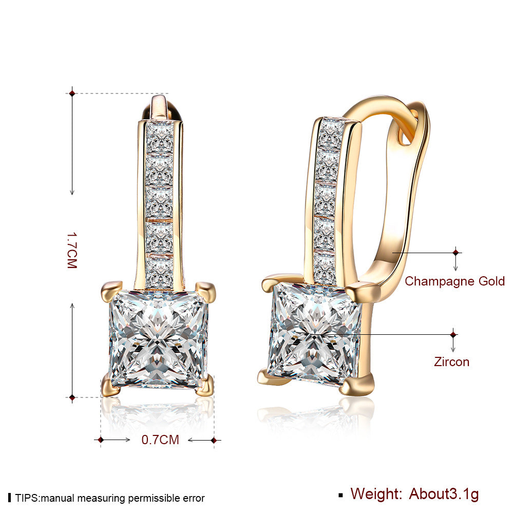 Brass With Plated Fashion Jewelry Earrings