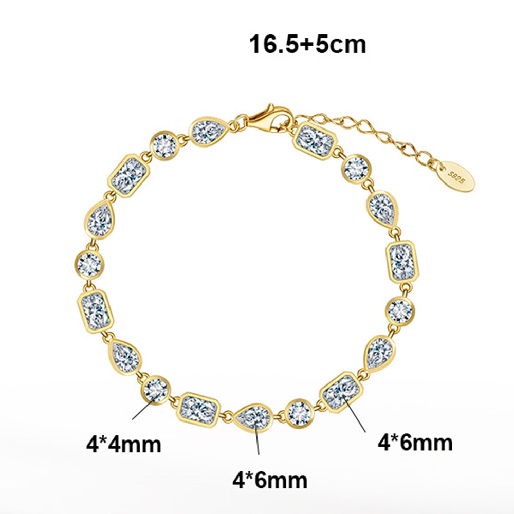 925 Sterling Silver 4mm Tennis Bracelet Extension Chain