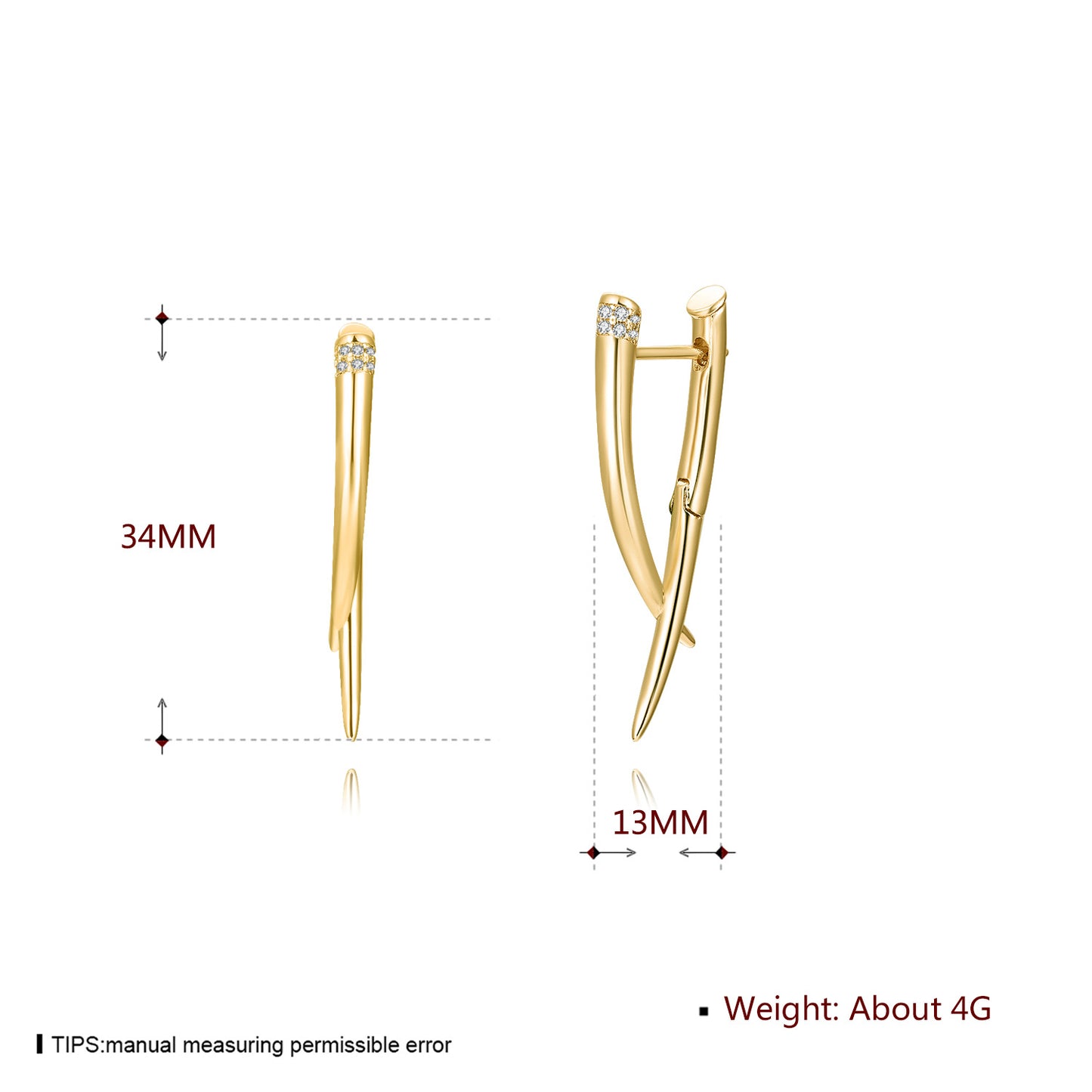 Brass With Plated Fashion Jewelry Earrings