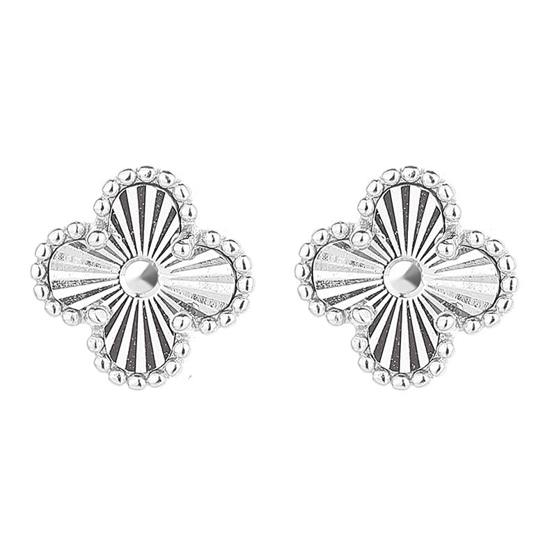 925 Sterling Silver Lucky Screwed Earrings