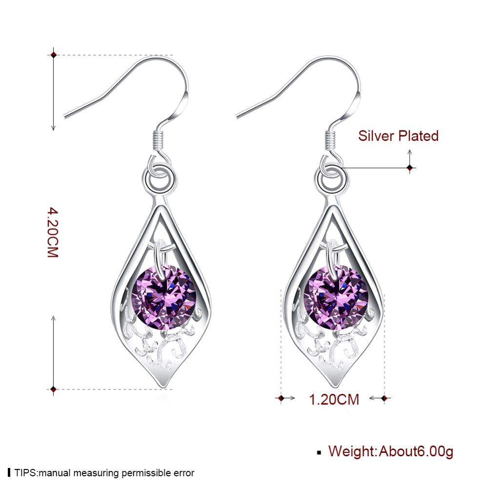 Brass With Plated Fashion Jewelry Earrings