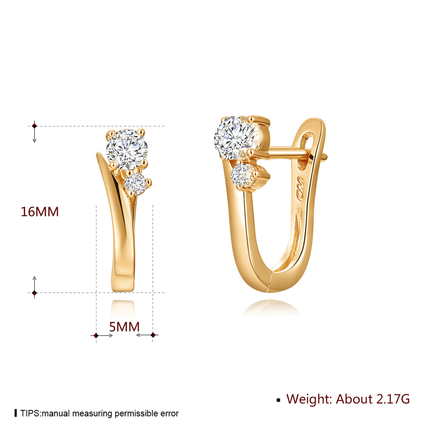 Brass With Plated Fashion Jewelry Earrings