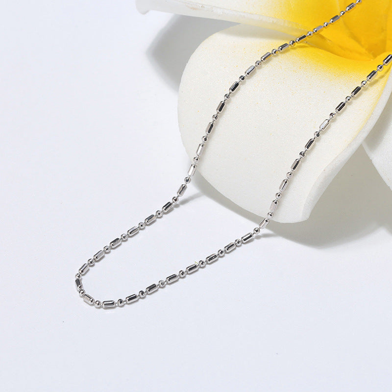 925 Sterling Silver Ball Barrel Bead Chain