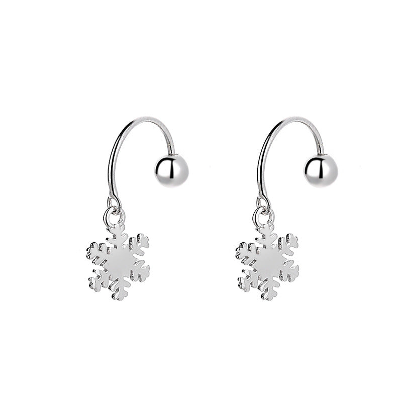 925 Sterling Silver Flower Screwed Earrings