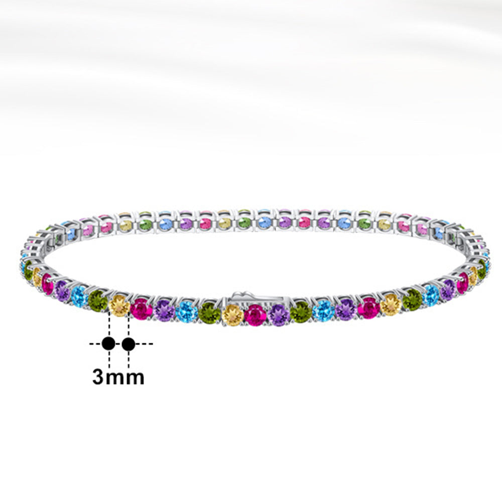 925 Sterling Silver 3mm Tennis Bracelet