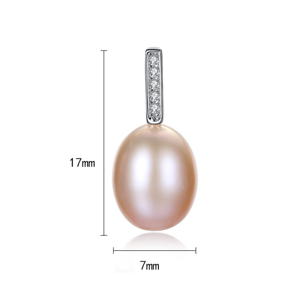 Pendientes colgantes de perla natural de plata de ley 925, joyería de moda, regalo para mujeres y niñas.