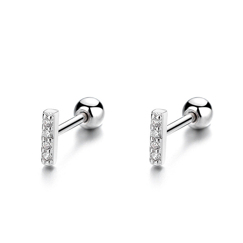 925 Sterling Silver Screwed Earrings