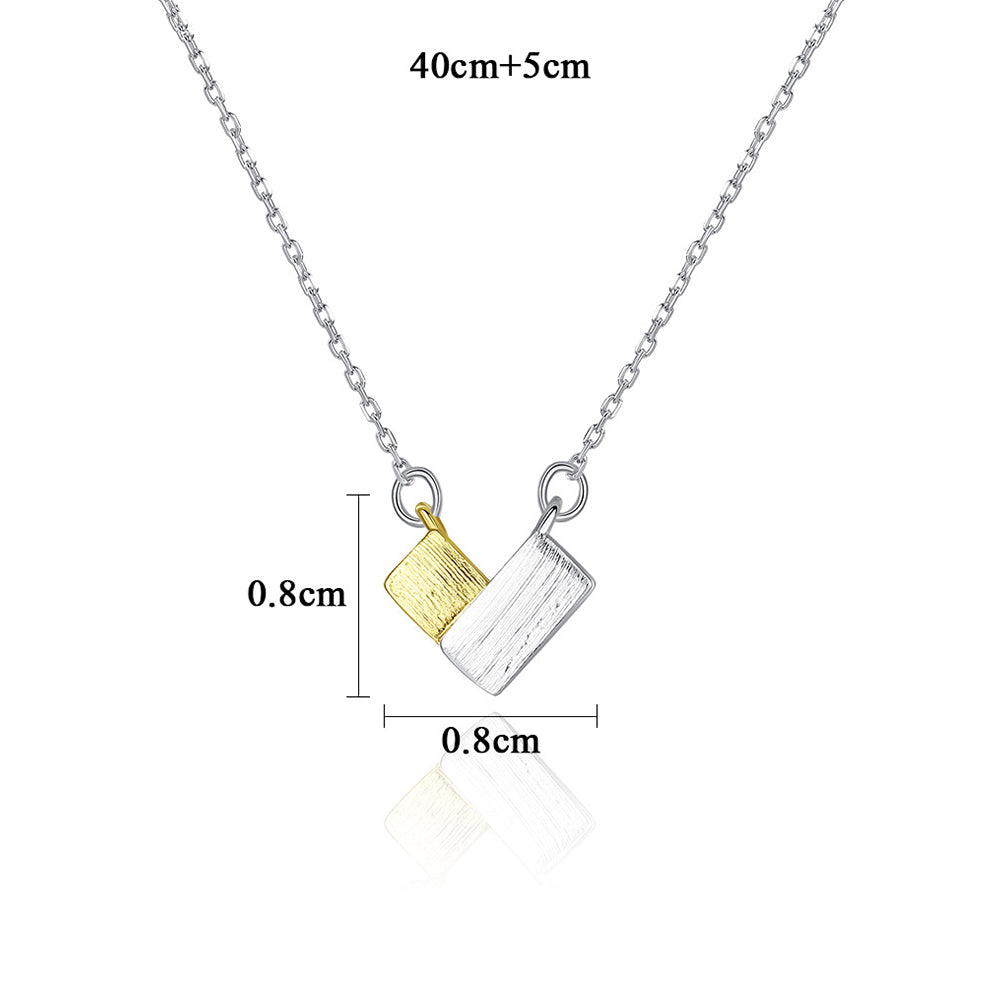 925 Sterling Silver Heart Necklace Fashion Jewelry Gift for Women Girls