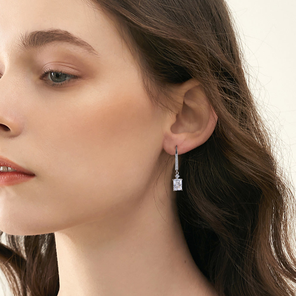 925 Sterling Silver Zircon Earrings