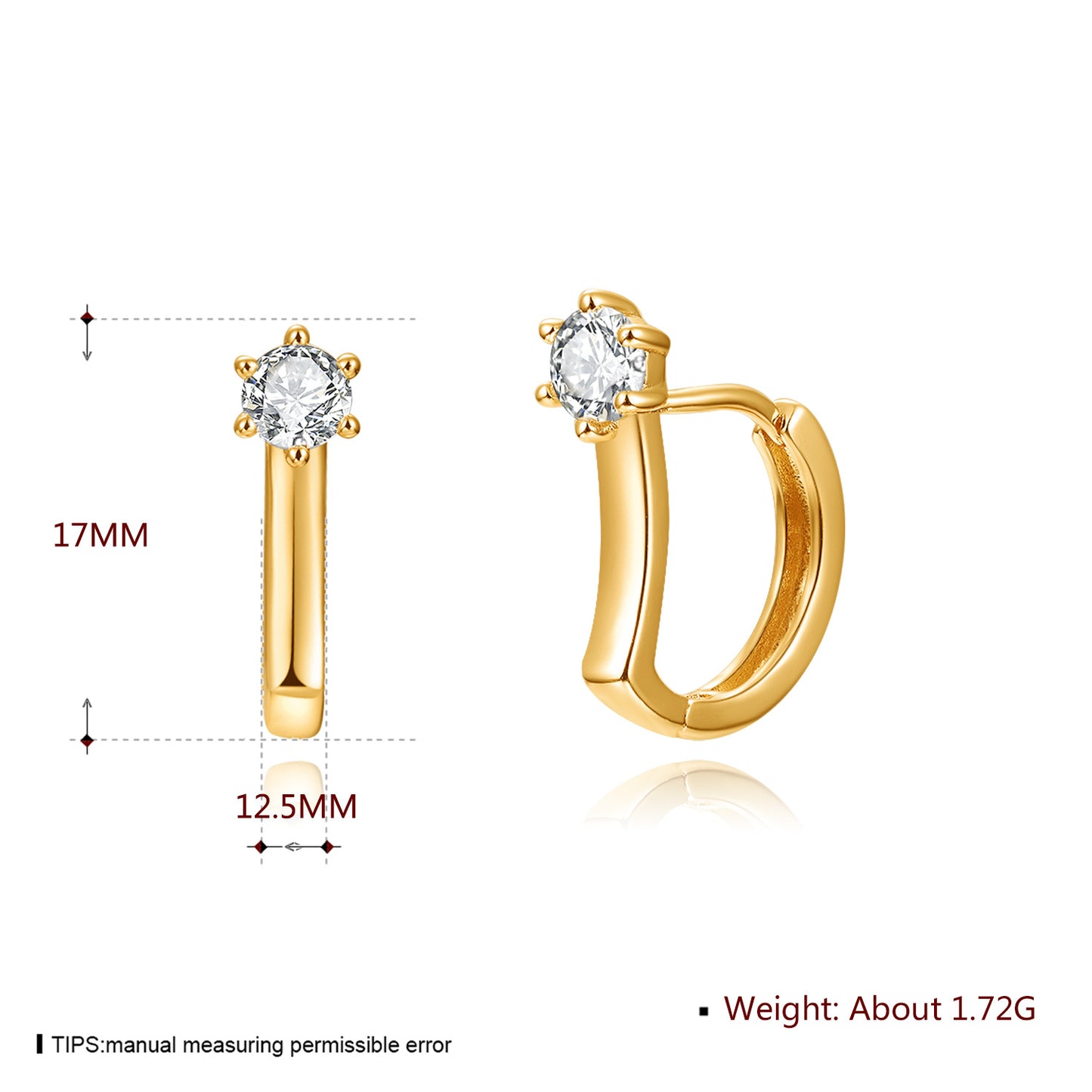 Brass With Plated Fashion Jewelry Earrings