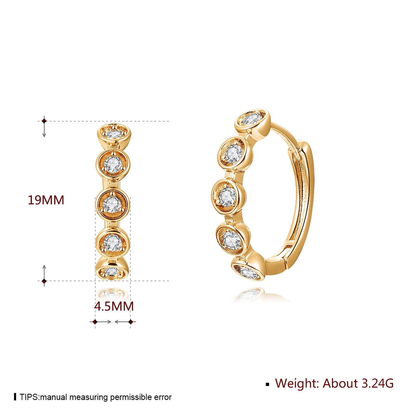 Brass With Plated Fashion Jewelry Earrings