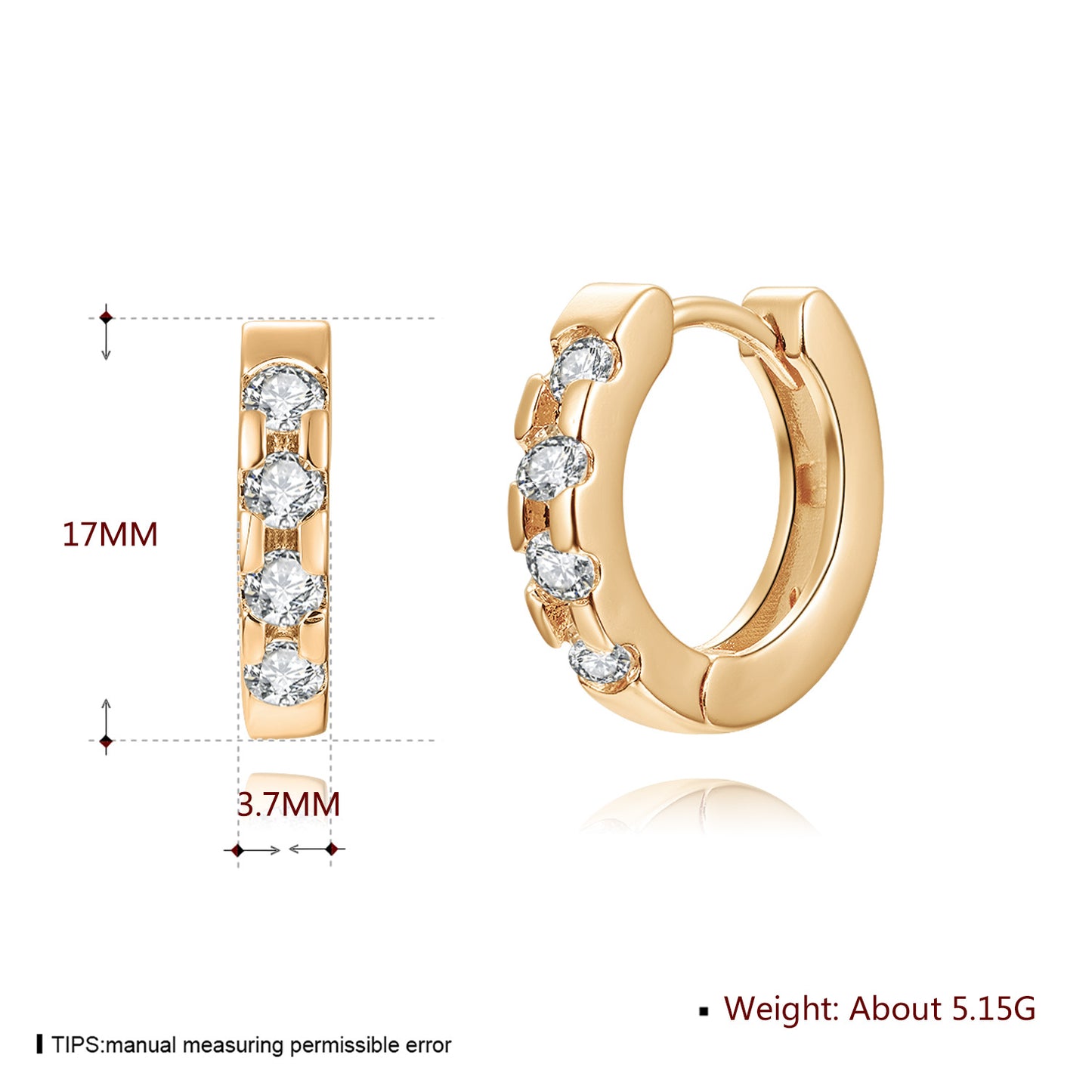 Brass With Plated Fashion Jewelry Earrings