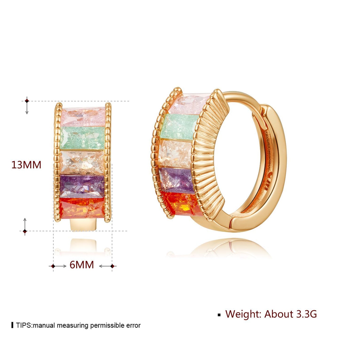 Brass With Plated Fashion Jewelry Earrings