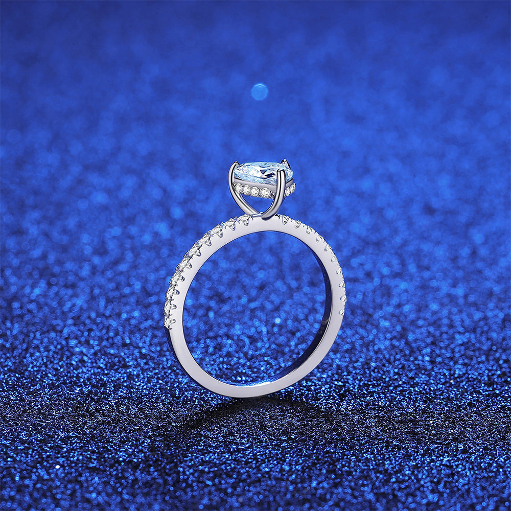 925 Sterling Silver Heart Ring Fashion Jewelry Gift for Women Girls