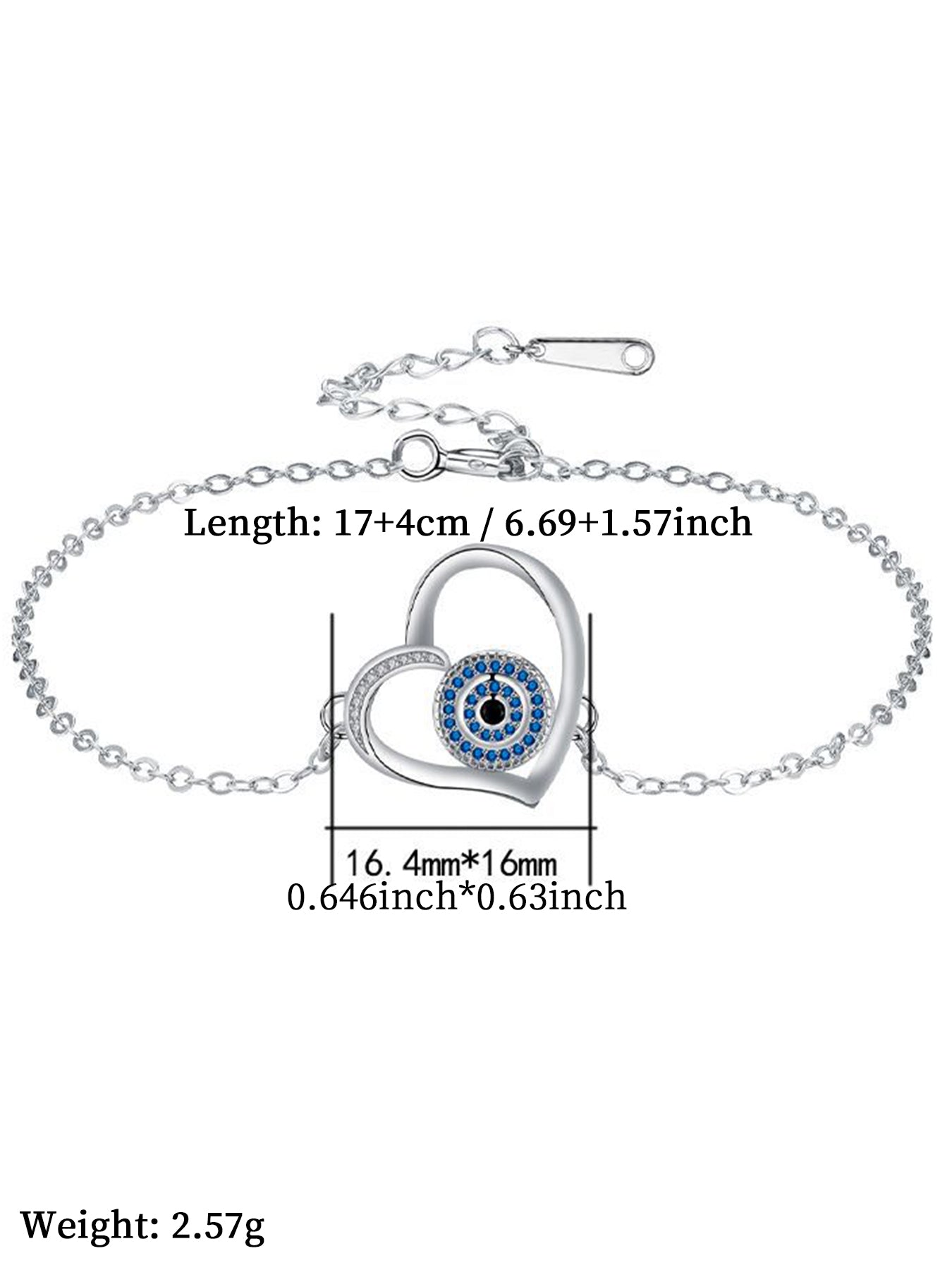 Evil Eye Design Bracelet, Fashionable Jewelry for Women & Girls, Trendy All-match & Exquisite Jewelry for Birthday Gift