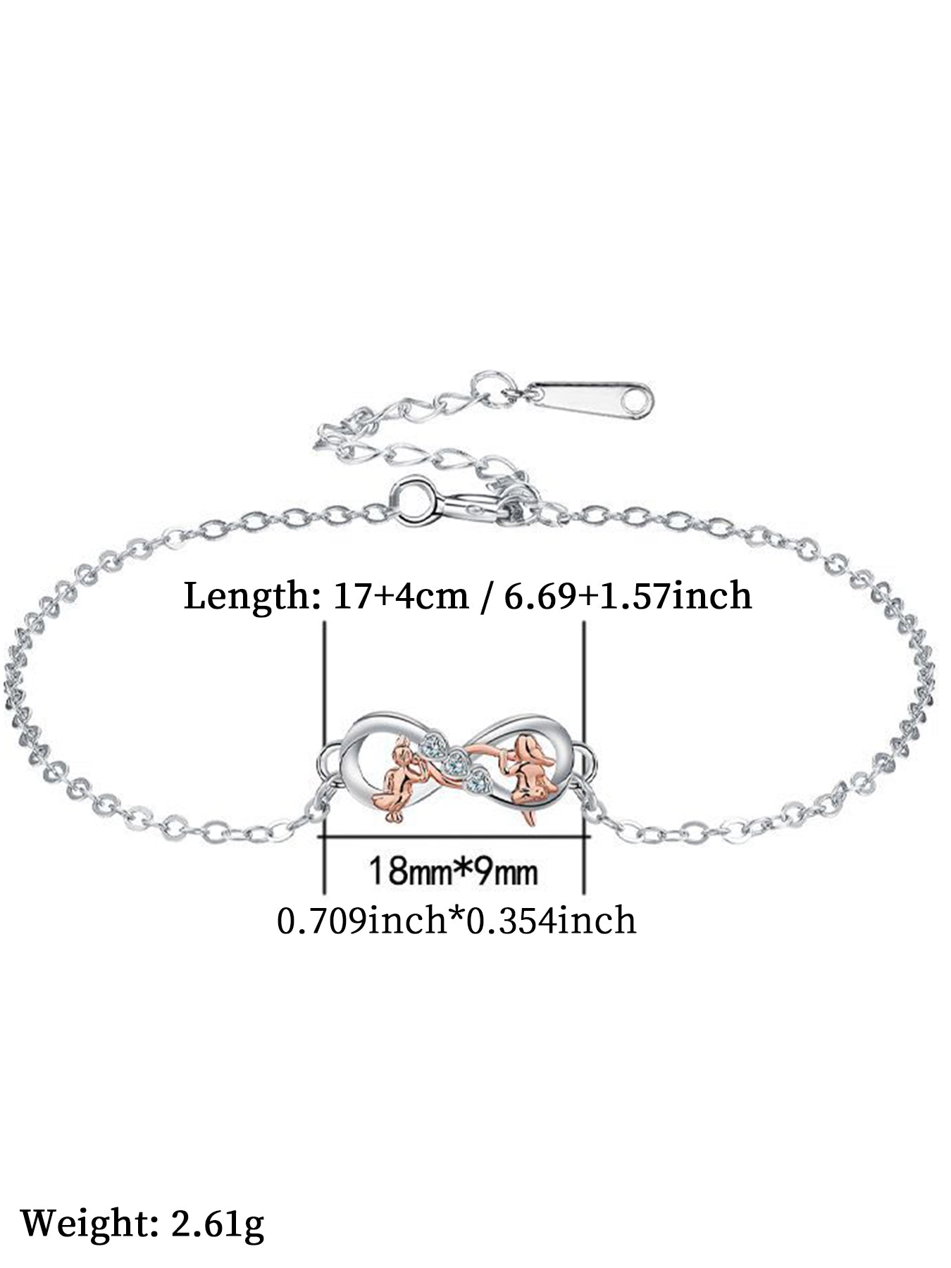Infinity Symbol Design Bracelet, Fashionable Jewelry for Women & Girls, Trendy All-match & Exquisite Jewelry for Birthday Gift