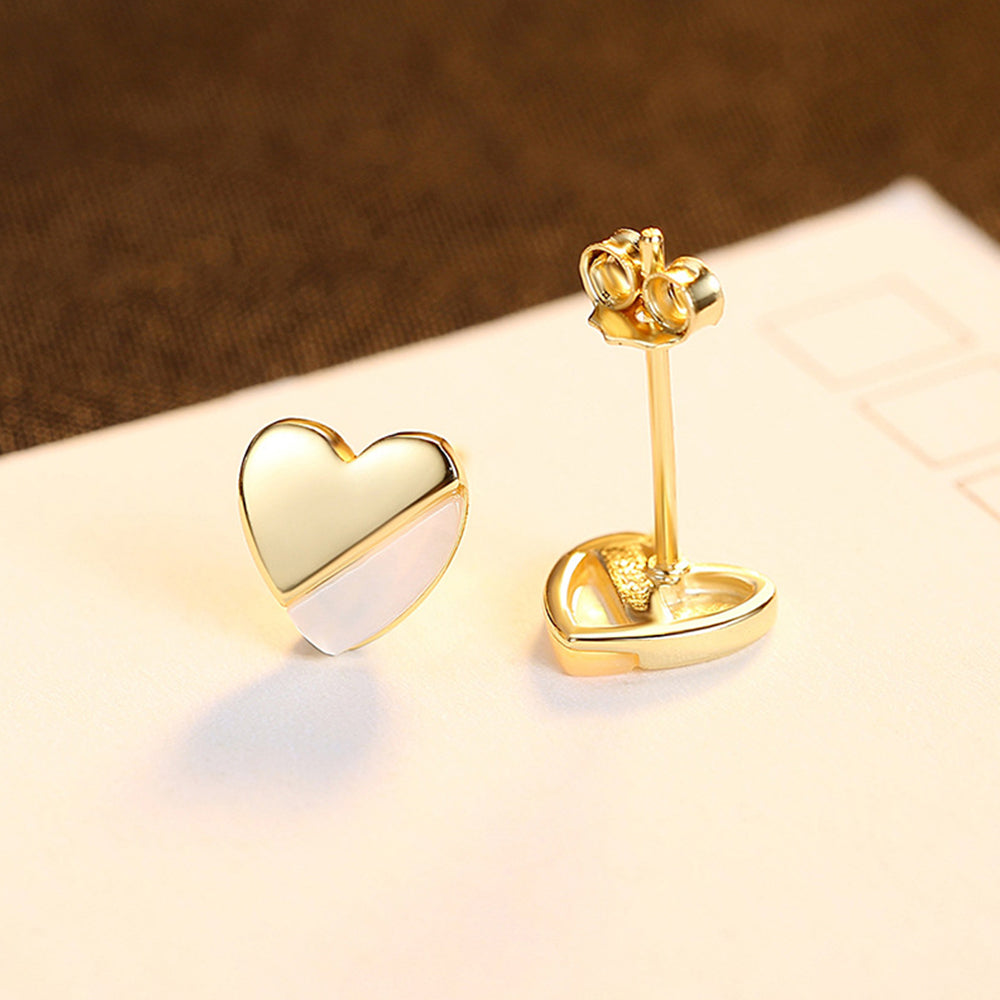 925 Sterling Silver Heart Earrings Fashion Jewelry Gift for Women Girls