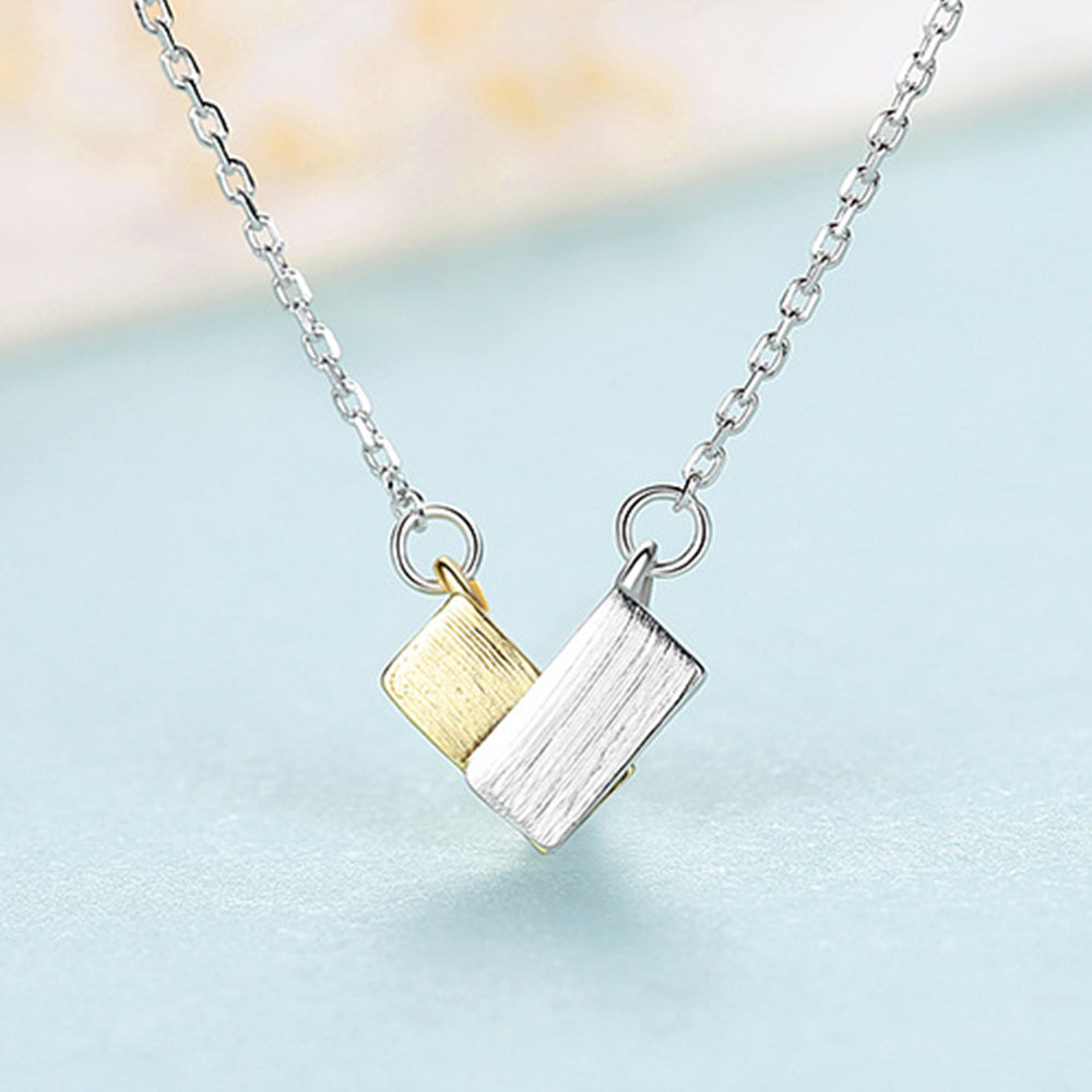 925 Sterling Silver Heart Necklace Fashion Jewelry Gift for Women Girls