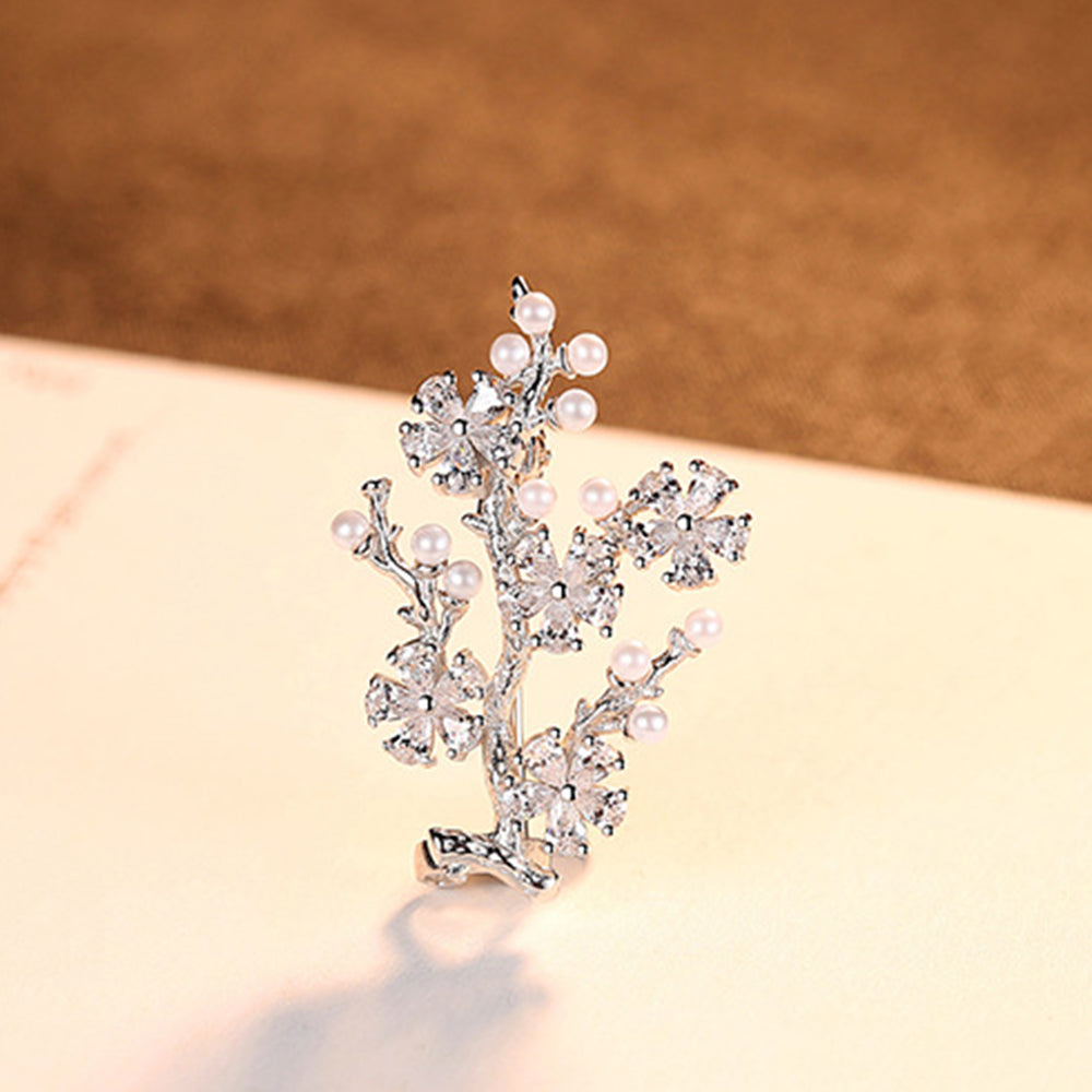 925 Sterling Silver Brooch Fashion Jewelry Gift for Women Girls