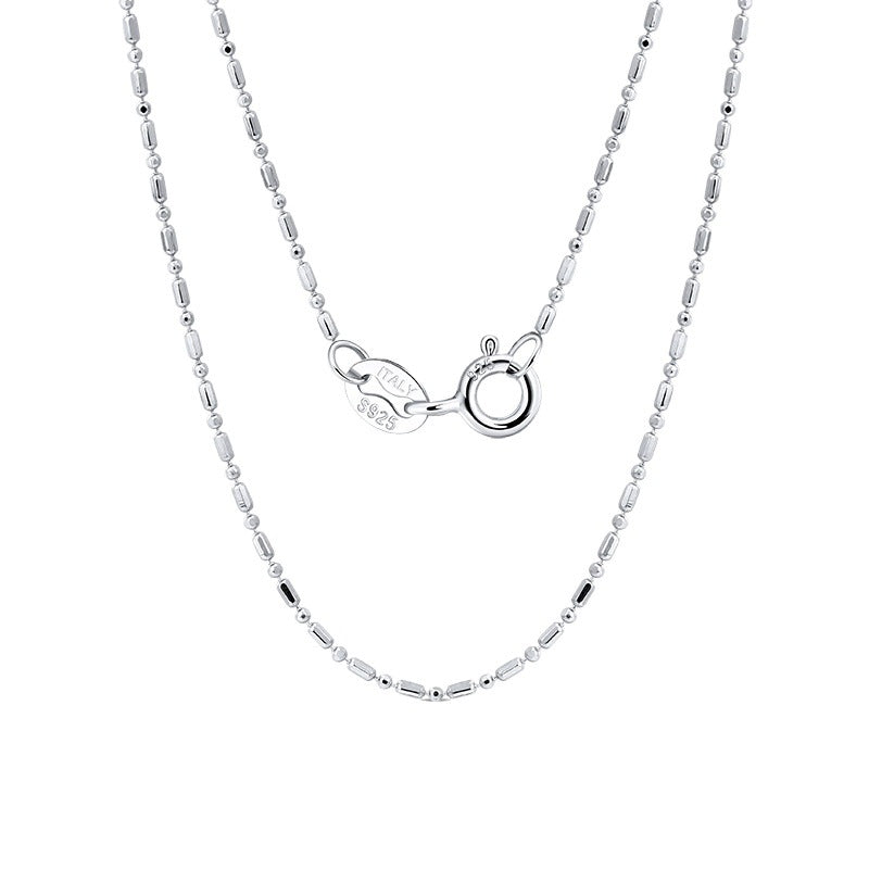 925 Sterling Silver Ball Barrel Bead Chain