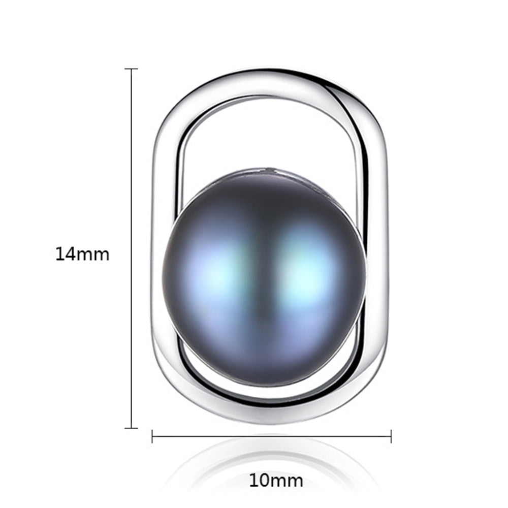 925 Sterling Silver Natural Pearl Drop Stud Earrings Fashion Jewelry Gift for Women Girls